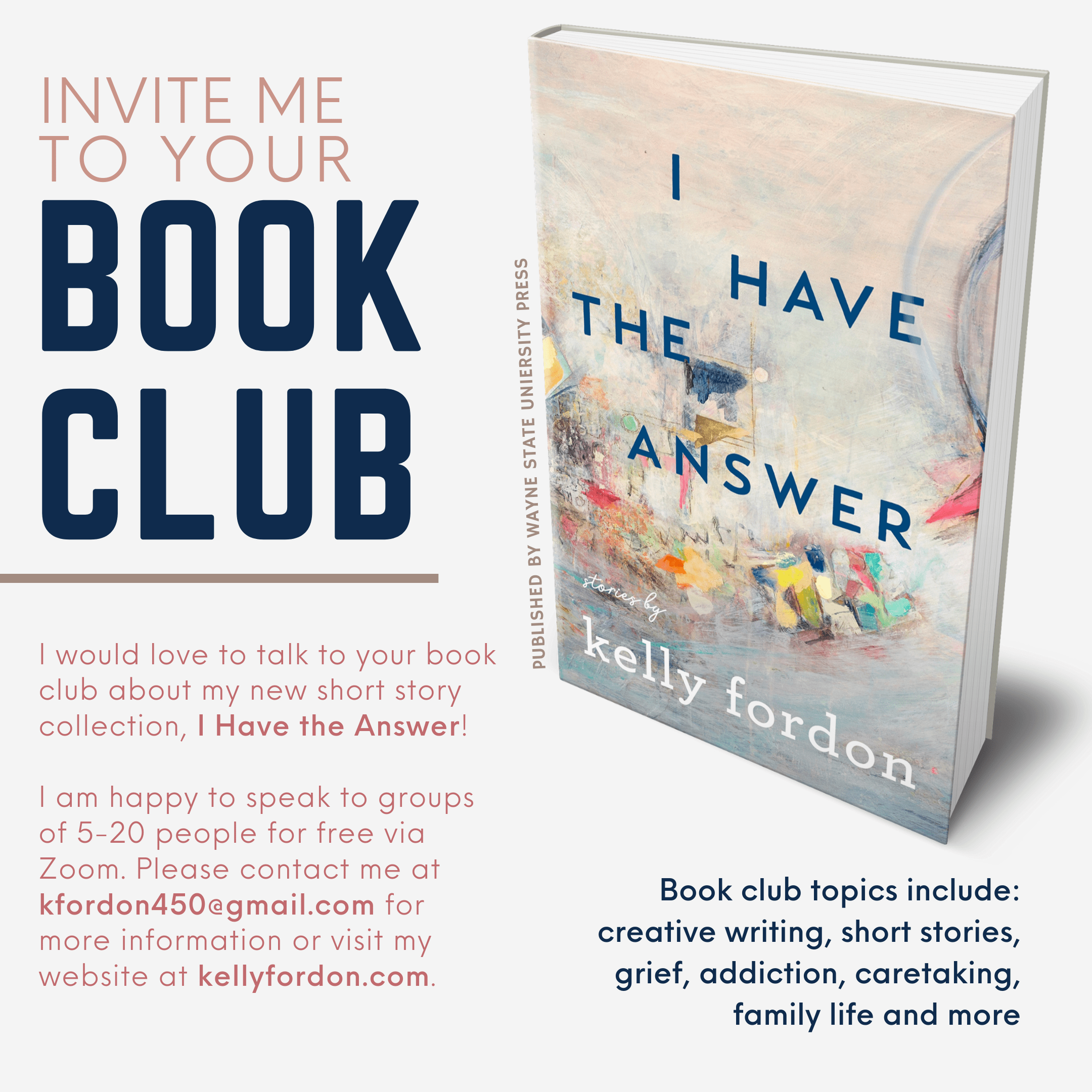 Invite to Book Club template